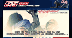 Desktop Screenshot of giantsbolzano.it